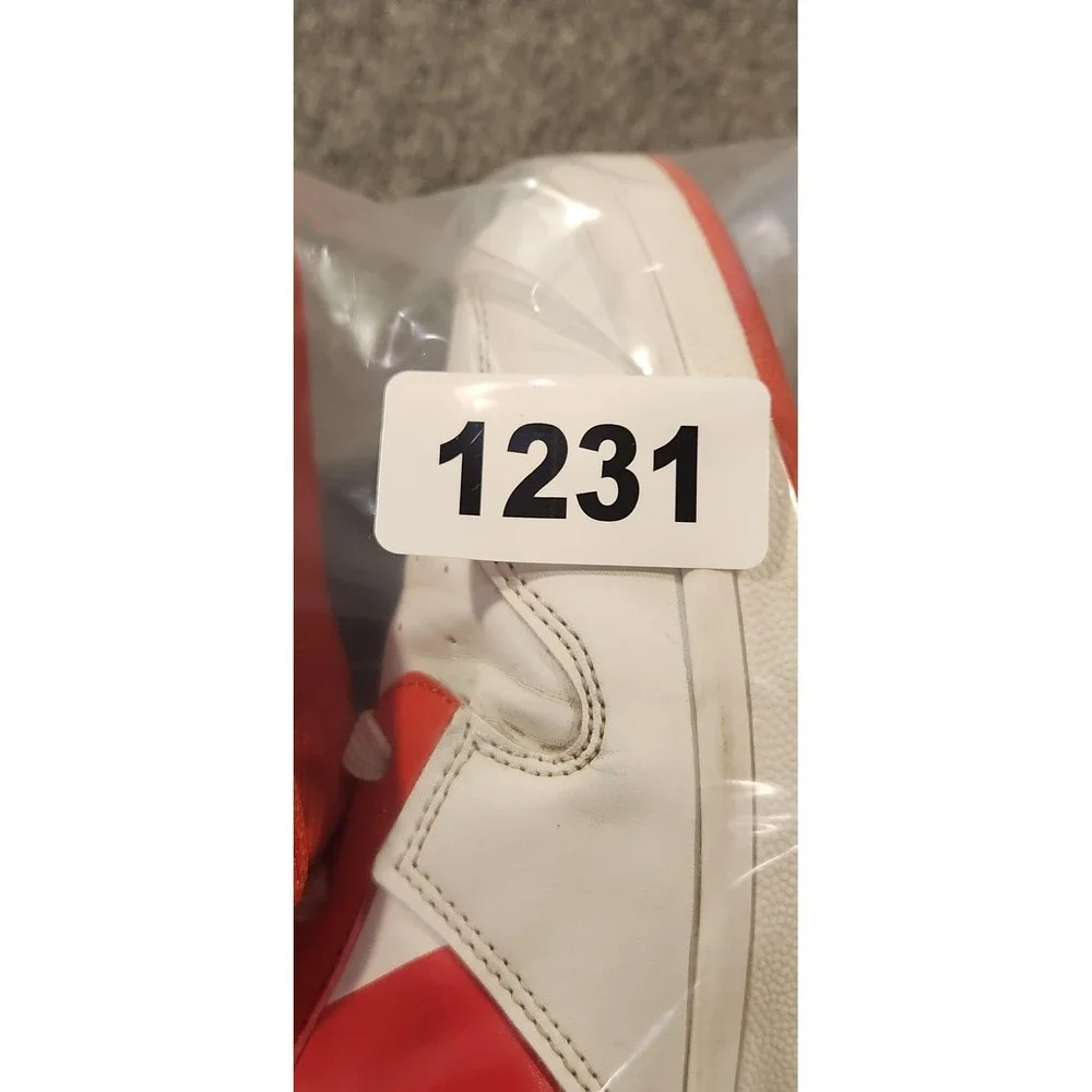 FUN Power‎ Rangers Red Ranger Shoes Mens Size 13 Red White High Top Sneakers